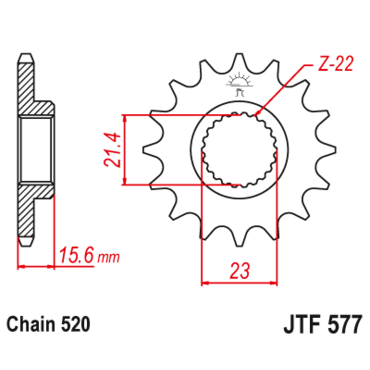 Звезда ведущая JTF577.15 - миниатюра 1