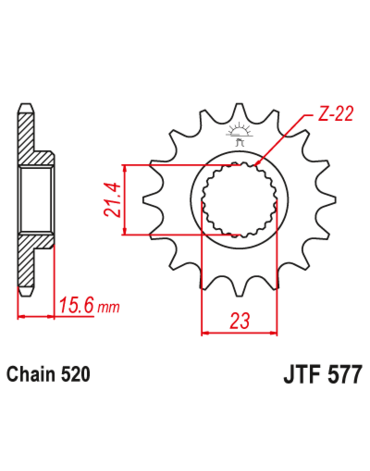 Звезда ведущая JTF577.15