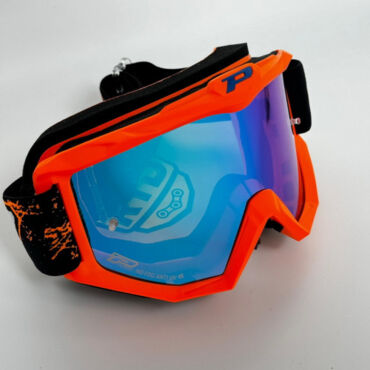 Очки Progrip 3204 FL Orange Fluo Matt Multilayer Mirror Green Lens (синяя зеркальная линза 3246) - миниатюра 1