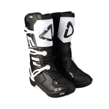 Leatt Мотоботы подростковые 3.5 Black White 2024 - миниатюра 1