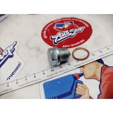 LS MAGNETIC OIL DRAIN PLUG M 16 X 1.5 болт магнитный сливной BMW R1100 R1150 R1200 K1200 K1600 // 10012307 - миниатюра 1