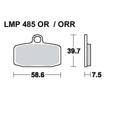 Колодки дискового тормоза AP Racing LMP485 ORR (FDB2262) - миниатюра 1