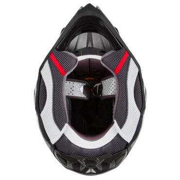 Шлем для мотокросса Shoei VFX WR Glaive TC 5 , черно белый - миниатюра 2