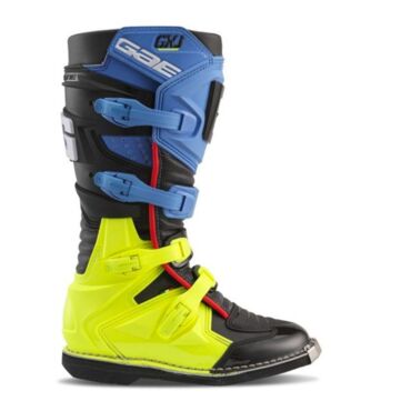 Gaerne Мотоботы детские женские GXJ Black Blue Fluo Yellow - миниатюра 1