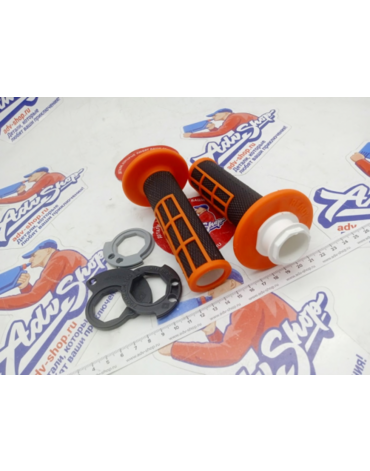 KTM грипсы с открытыми торцами SX / EXC TPI / freeride 17 23 ORANGE / BLACK ( 79002923000 )