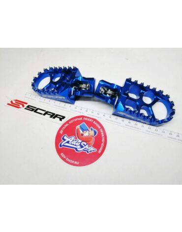 Scar EVO FOOTPEGS Подножки Синие - KTM 125 150SX 250 450SX F 2016 19 HQV TC125, FC 2016 19