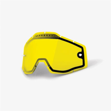 Линза 100% RC2 AC2 ST2 Replacement Lens Vented Dual Pane Yellow - миниатюра 1