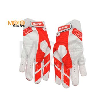 Перчатки JUST1 J FORCE 2.0, красный белый - миниатюра 1
