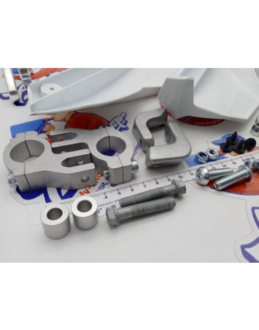 KTM защита рук алюминиевая ( руль 28 mm ) ( белый ) 790 890 Adv 19-> ( 63502979000AB = 63502979020 + 76502979144 + 76502979050AB )