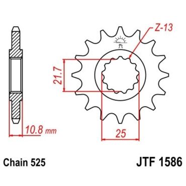 Звезда ведущая JTF1586.17 - миниатюра 1