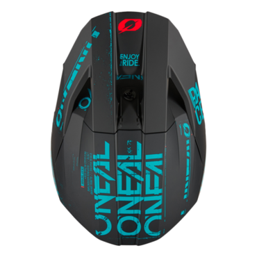 Oneal Шлем кроссовый 3Series Static черный бирюзовый - миниатюра 1