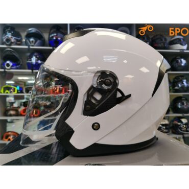 Шлем открытый AiM JK526 white glossy - миниатюра 1