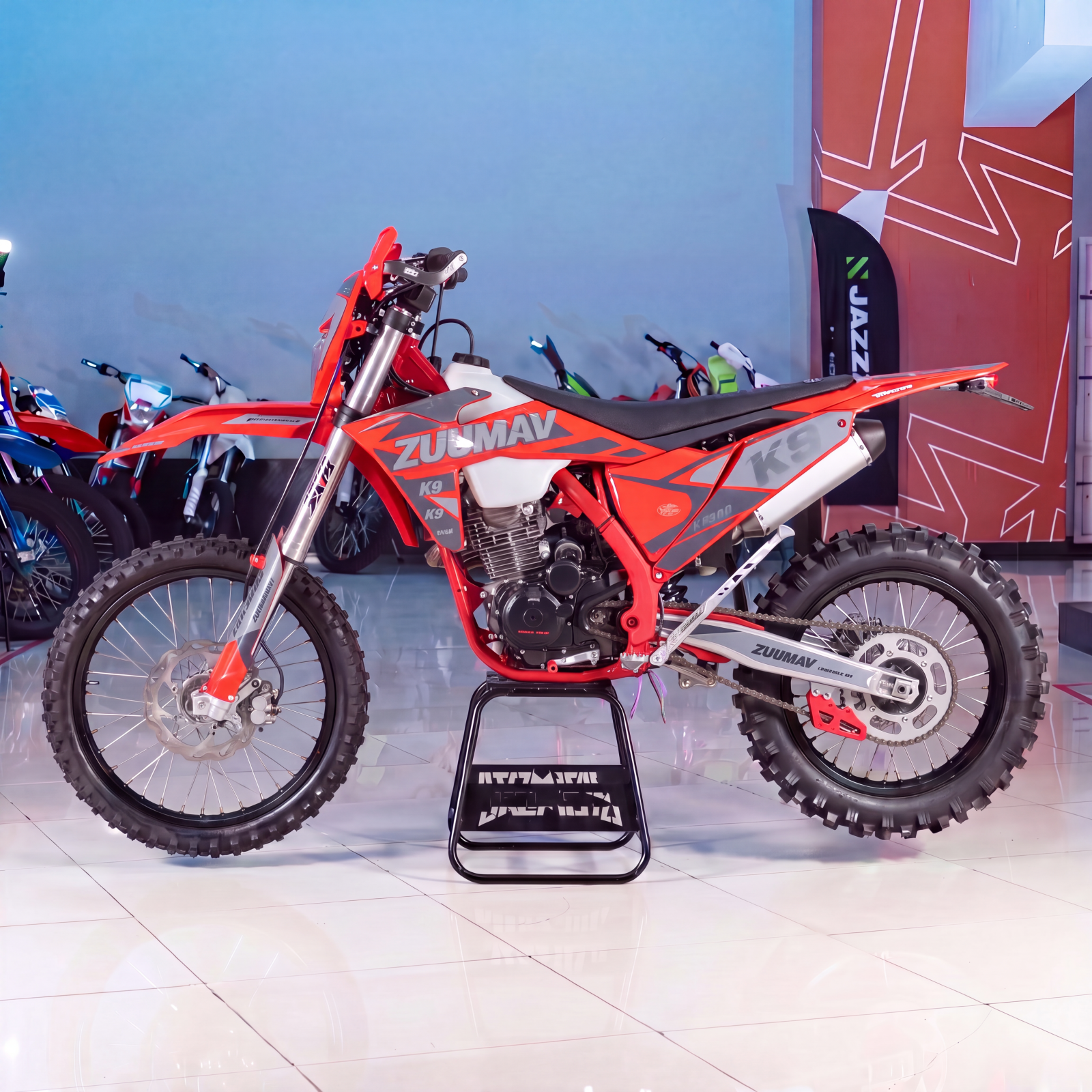 Мотоцикл кросовый ZUUMAV K9 NB300 без прогр /красный