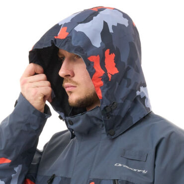 Dragonfly Мембранная куртка Quad 2.0 Man 2025 Grey - Orange Camo - миниатюра 3