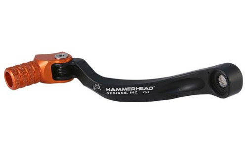 Лапка переключения передач HD под мотоциклы KTM SX85 2003 17, SX105 2004 11 Rubber Tip +10mm оранжевая - фото 1