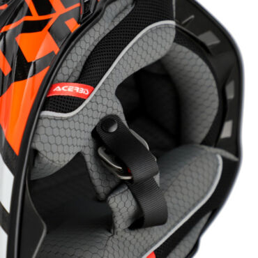 Acerbis Шлем Steel Carbon 22 06 Black Orange - миниатюра 2