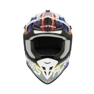 Acerbis Шлем Linear 22 06 White Blue Red - миниатюра 1