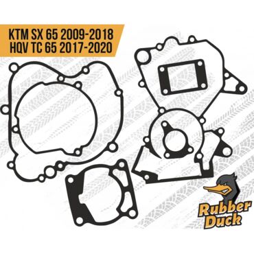 Набор прокладок на весь мотор RubberDuck KTM SX 65 2009+ HUSQVARNA TC 65 2017+ - миниатюра 1