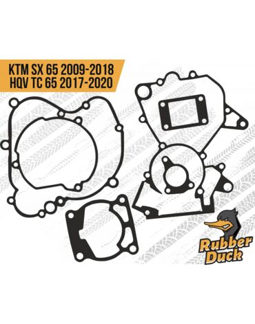 Набор прокладок на весь мотор RubberDuck KTM SX 65 2009+ HUSQVARNA TC 65 2017+