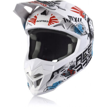 Acerbis Шлем кроссовый Profile 4 White Blue Red - миниатюра 4