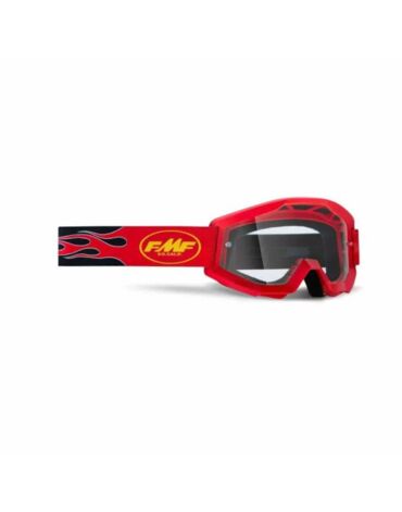 100% Очки FMF YOUTH Powercore Flame Red Clear Lens