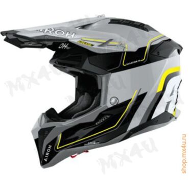 Кроссовый шлем Aviator 3 Leader Yellow Gloss - миниатюра 1