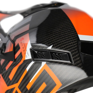 Acerbis Шлем Steel Carbon 22 06 Black Orange - миниатюра 3