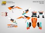 Наклейки на кроссовый и эндуро мотоцикл KTM SX SXF 2023 2024, EXC 2024 2025. Серия Edishion - миниатюра 1