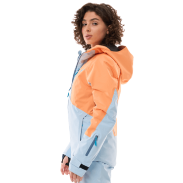 Dragonfly Куртка горнолыжная утепленная Gravity Woman 2025 Mock Orange Light Blue - миниатюра 1