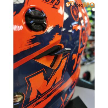 Шлем детский мотард AiM JK802Y Orange Blue - миниатюра 1