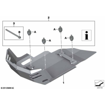 BMW защита картера F800 F700 F650  ( 71 60 7 702 951 ) - миниатюра 1