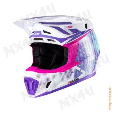 Шлем 7.5 V26 Thermoplastic + 4.5 очки Velocity - Фиолетовый - миниатюра 1