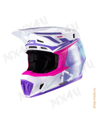 Шлем 7.5 V26 Thermoplastic + 4.5 очки Velocity - Фиолетовый
