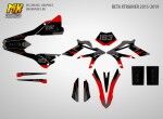 Наклейки на мотоцикл Beta Xtrainer 2015 2019. Серия RedBull GRAY
