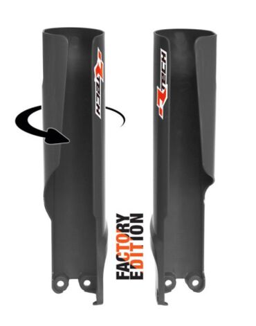 Защита вилки 360 черная KTM SX SX F 23-; EXC EXC F 24- / Husqvarna TC FC 23- ; TE FE 24- / GasGas MC MC F 23- ; EC EC F 24-