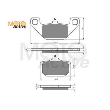 Тормозные колодки GOLD FREN Sintered S3 037 (FA 085) - миниатюра 1