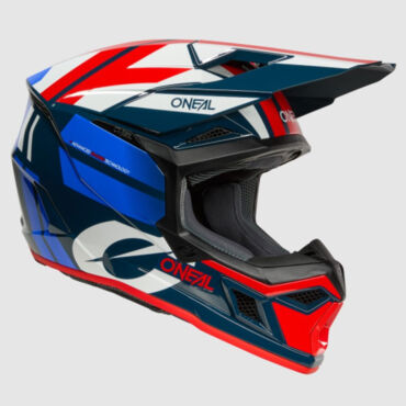 Oneal Кроссовый шлем 3Series Ride V.25 синий белый - миниатюра 2