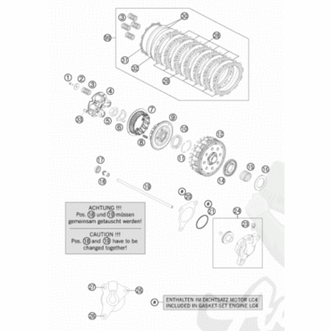 KTM пружина корзины сцепления 3 0X33 5 690 R SM D 07-> ( 58532080001 / 58532080000 ) - миниатюра 2
