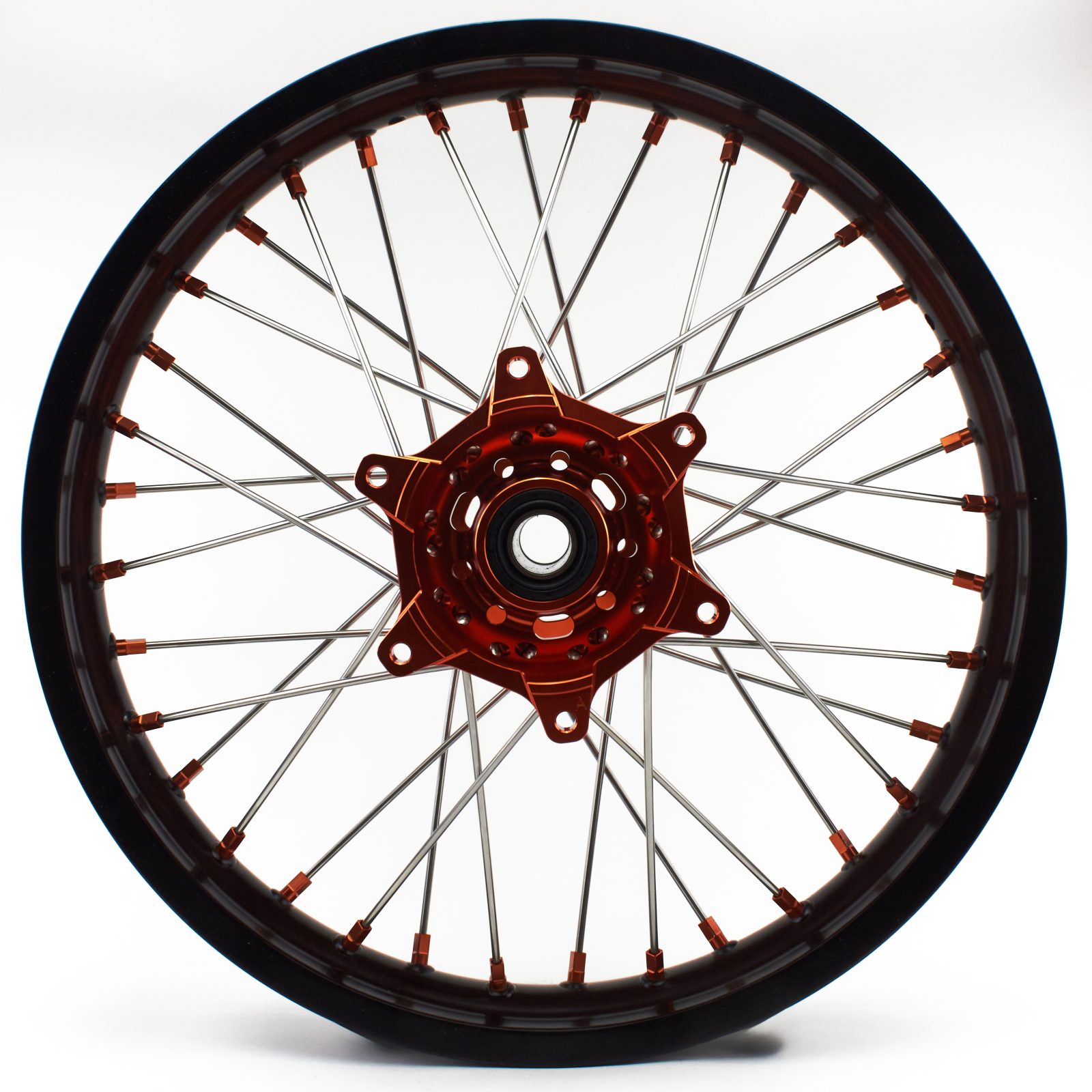 Диск (обод в сборе) DOT 7116 тип K8 KTM 18" JMC (KKE) алюминий CNC Orange