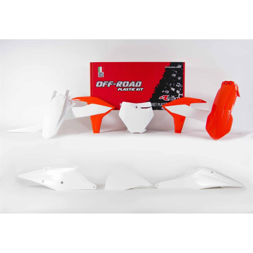 Комплект пластика KTM SX SX F Кросс (2019 2022), Белый оранжевый OEM