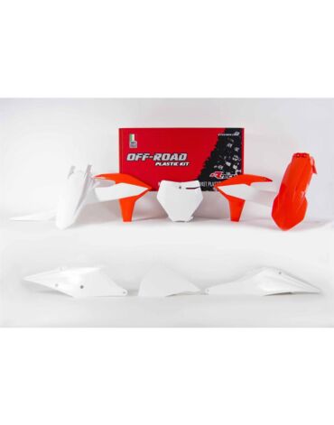 Комплект пластика KTM SX SX F Кросс (2019 2022), Белый оранжевый OEM