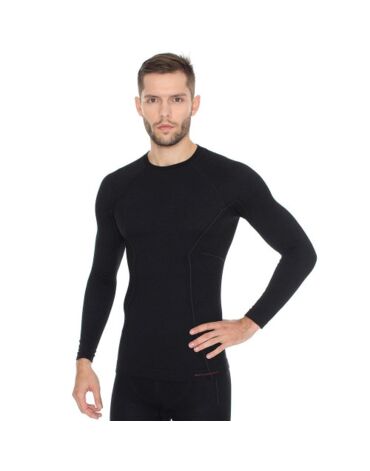 Brubeck Футболка мужская Active Wool Черный