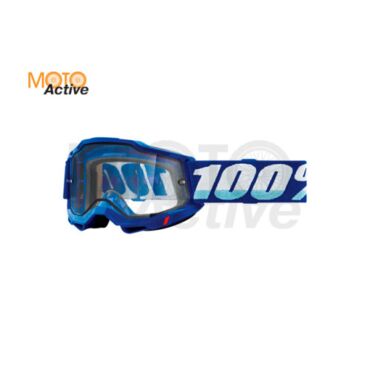Очки 100% Accuri 2 Clear Dual Lens /  Enduro Goggle Blue - миниатюра 1