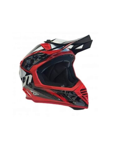 AiM Шлем RH855 Carbon Terrain Black Red
