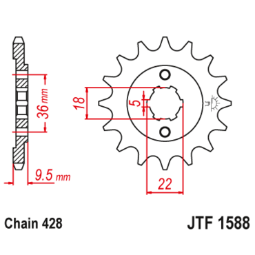 Звезда ведущая JTF1588.19 - миниатюра 1