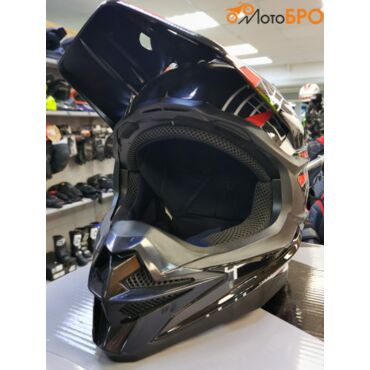 Шлем кроссовый AiM JK803S Orange Black - миниатюра 1