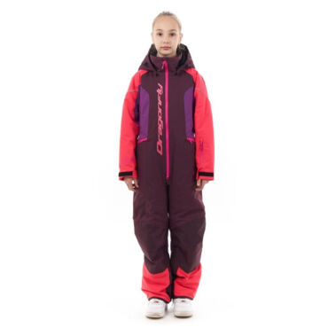 Dragonfly Зимний утепленный комбинезон DF Teenager Gravity Purple - Brown 2023 - миниатюра 2