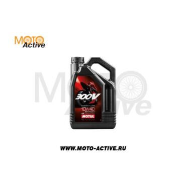 Моторное масло MOTUL 300V 4T FL Road Racing SAE 10W 40 - 4л - миниатюра 1