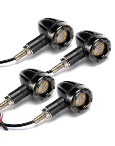 Поворотники LED на мотоцикл черные