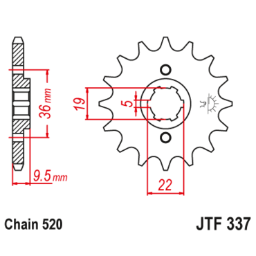 Звезда ведущая  JTF337 14 - миниатюра 1